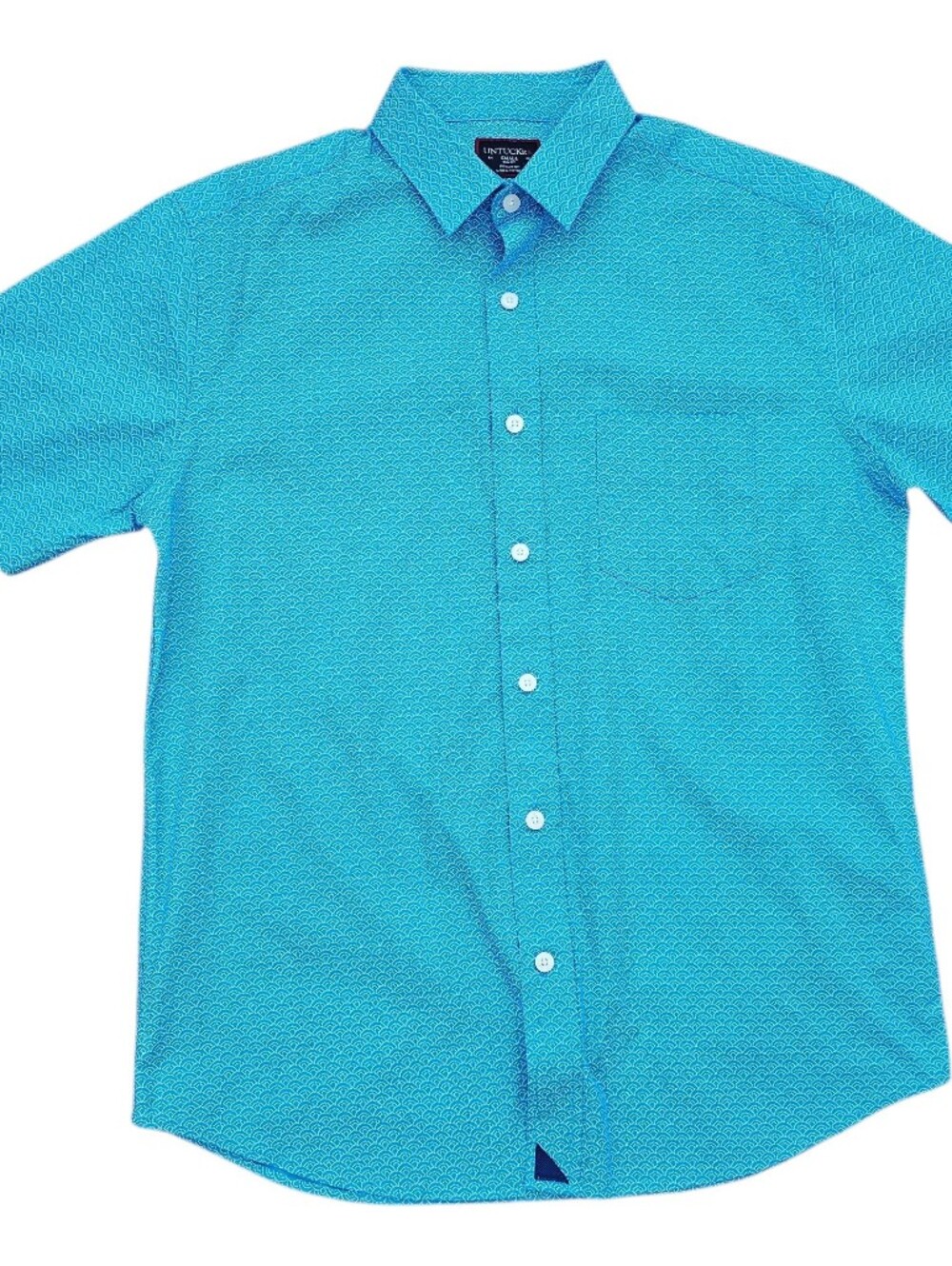 UNTUCKit Men's Farina Short Sleeve Button Down Slim Fit Shirt Size Small